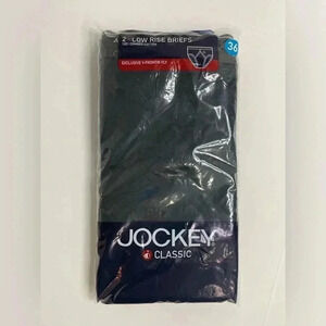 Vintage Jockey Classic Shorts Briefs Mens Size 36 Black Y Low Rise NEW